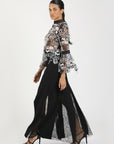 Liz Crepe Skirt Black