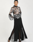 Liz Crepe Skirt Black