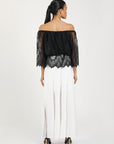 Liz Crepe Skirt White
