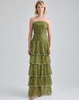 DOLORES GOWN - OLIVE GREEN