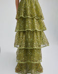 DOLORES GOWN - OLIVE GREEN