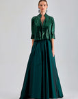 ENDA TAFFETA SKIRT GREEN