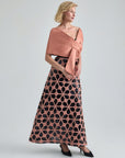 PIA SKIRT - TERRACOTTA BLACK
