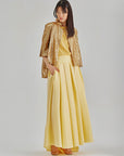 Enda Taffeta Skirt Yellow