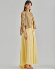 Enda Taffeta Skirt Yellow