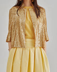 Enda Taffeta Skirt Yellow