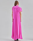 Caroline Silk Dress Pink