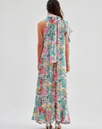 Caroline Silk Printed Dress Multicolor