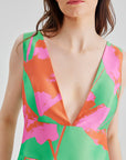 Lea Gown Green Coral