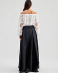Enda Taffeta Skirt Black