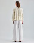 Ivory high-rise pants perfect for any occasion, combining comfort with sophistication