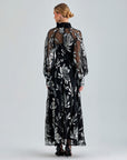 GRACE DRESS SILVER BLACK