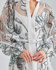 GRACE DRESS SILVER WHITE