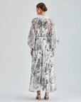 GRACE DRESS SILVER WHITE