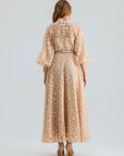 GRACE DRESS SEQUIN BEIGE