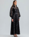 GRACE DRESS SEQUIN BLACK