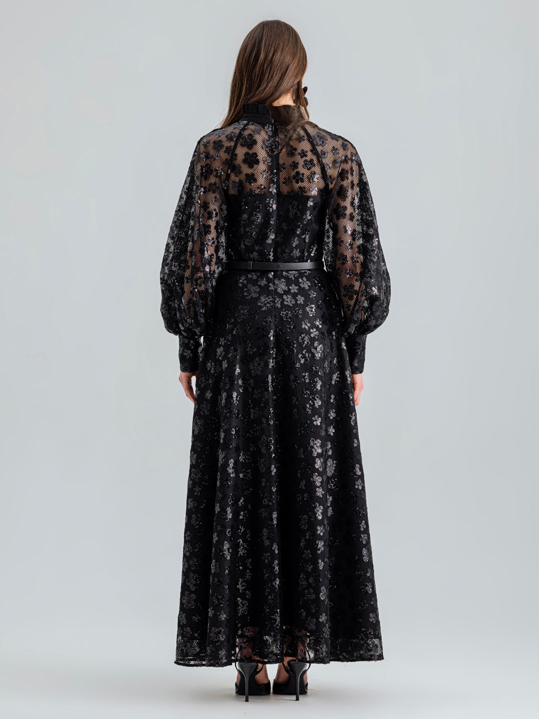 GRACE DRESS SEQUIN BLACK
