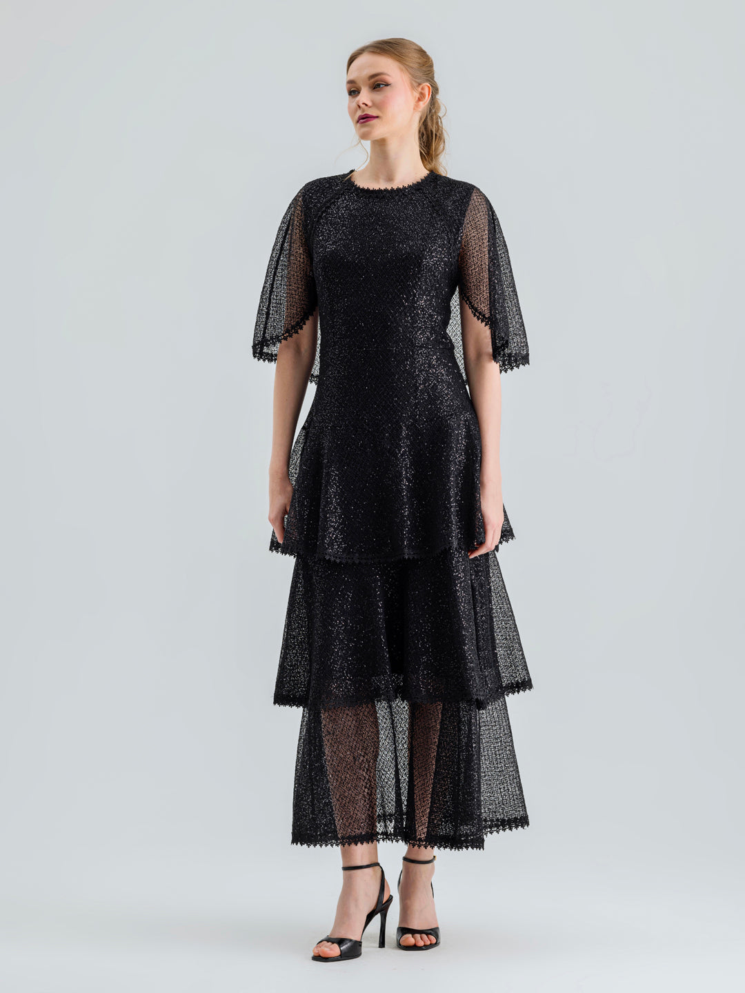 ZOYA DRESS SEQUIN BLACK