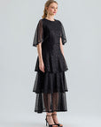 ZOYA DRESS SEQUIN BLACK