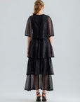 ZOYA DRESS SEQUIN BLACK