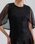 ZOYA DRESS SEQUIN BLACK