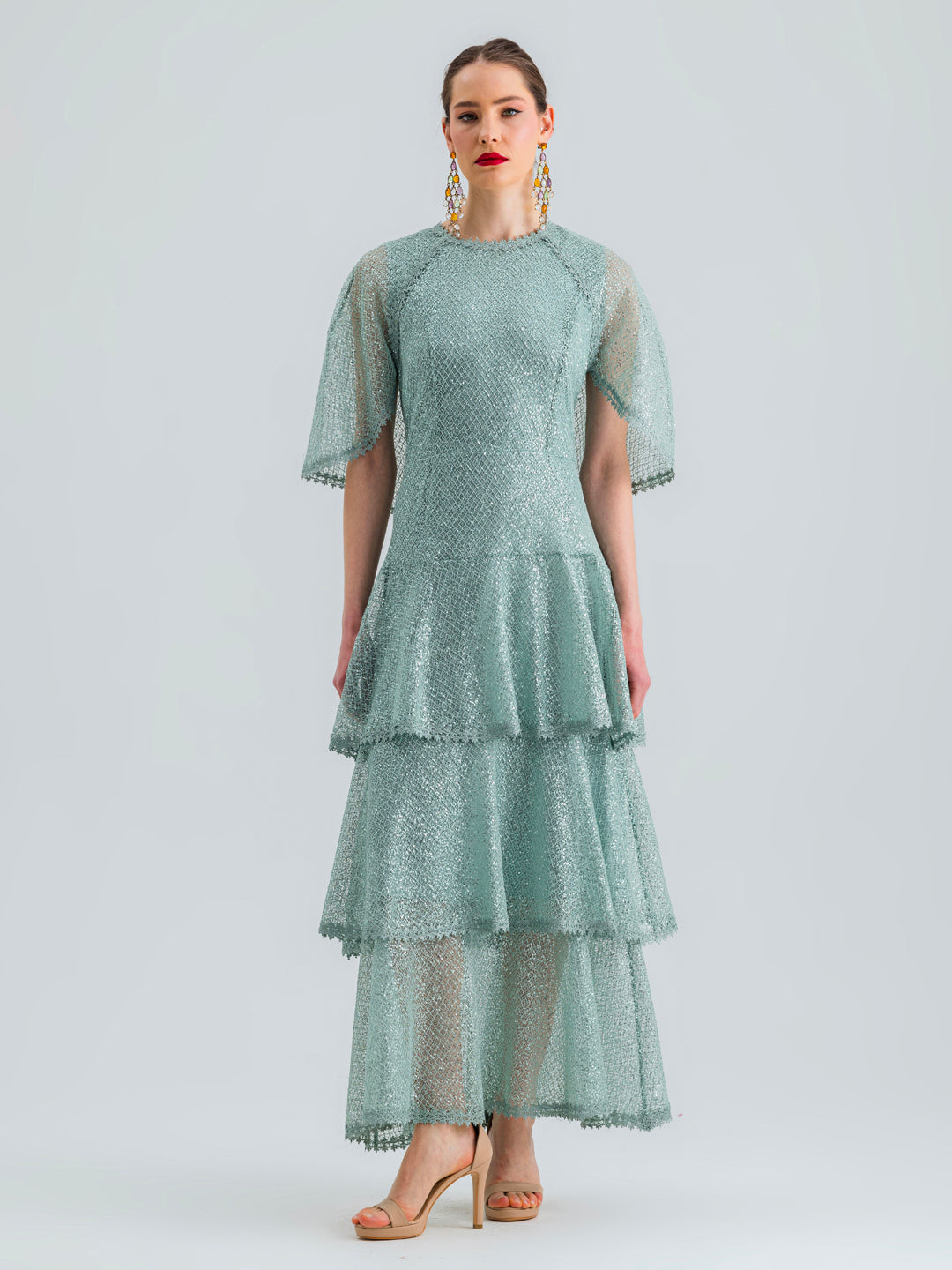 ZOYA DRESS SEQUIN GREEN