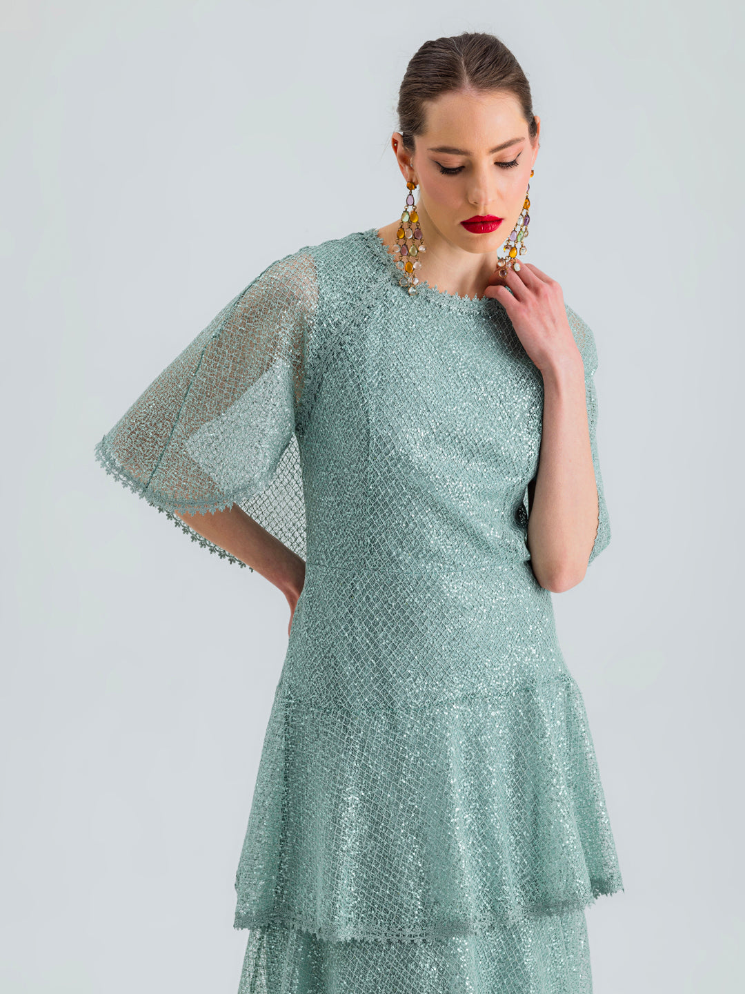 ZOYA DRESS SEQUIN GREEN