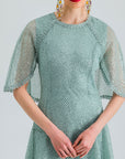 ZOYA DRESS SEQUIN GREEN