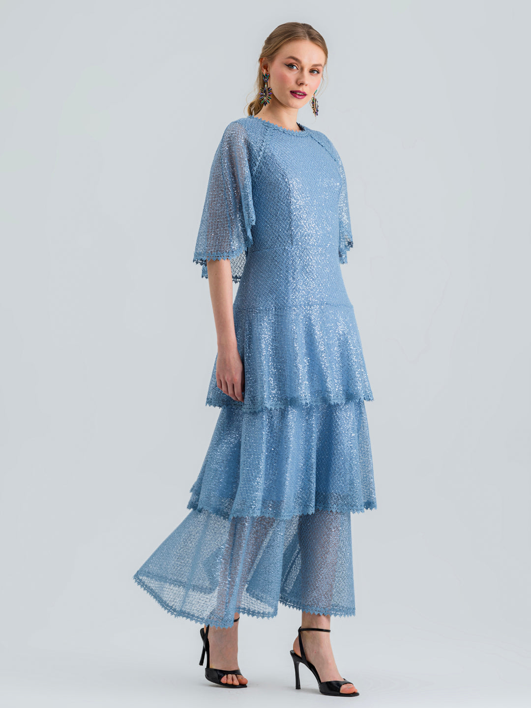 ZOYA DRESS SEQUIN BLUE