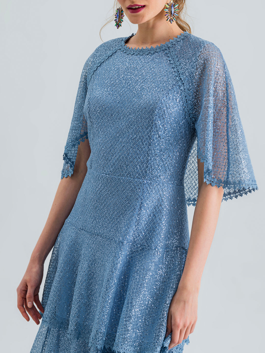 ZOYA DRESS SEQUIN BLUE