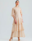 ZOYA DRESS SEQUIN BEIGE