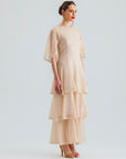 ZOYA DRESS SEQUIN BEIGE