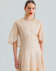 ZOYA DRESS SEQUIN BEIGE