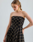 JUDITH GOWN BLACK GOLD