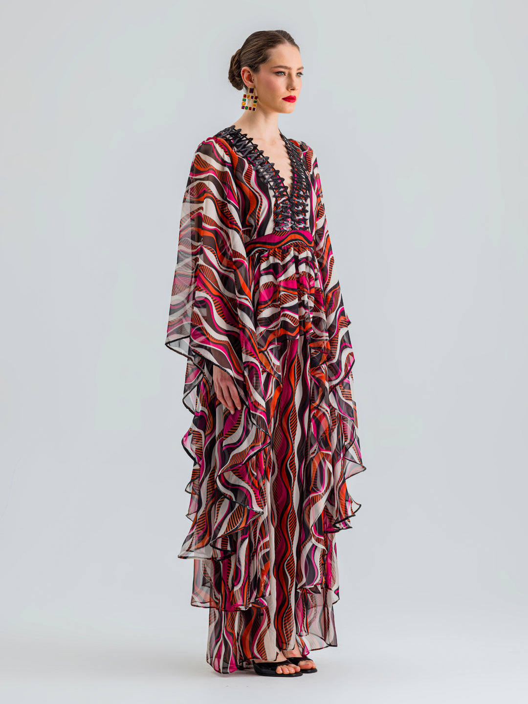 CALI DRESS FUCHSIA CORAL