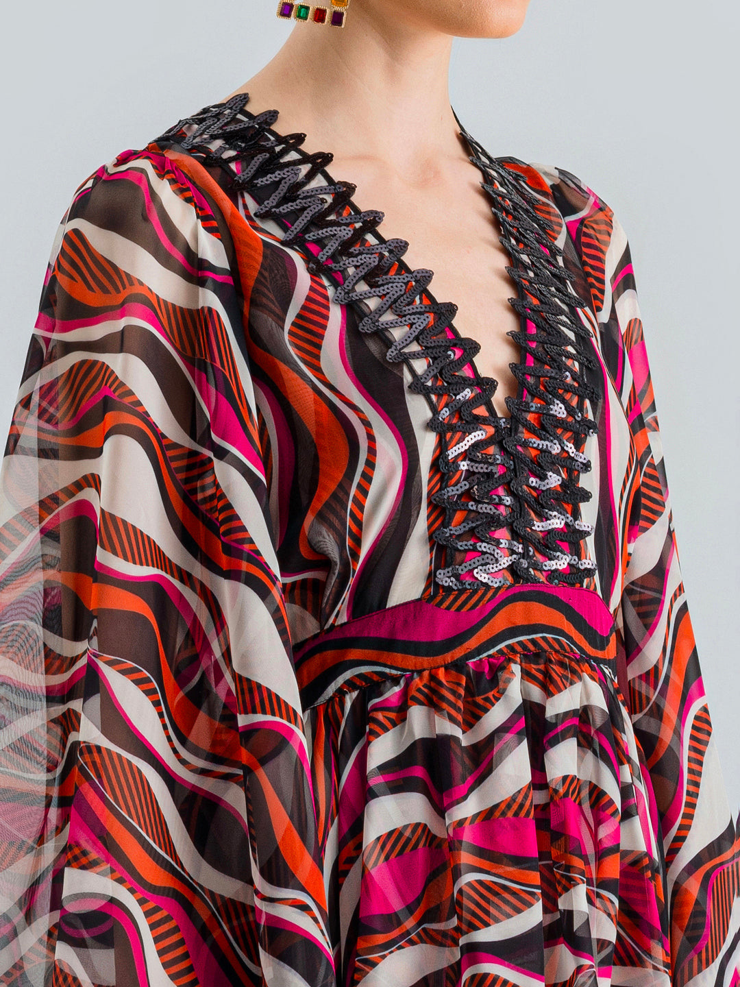 CALI DRESS FUCHSIA CORAL