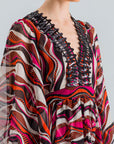CALI DRESS FUCHSIA CORAL