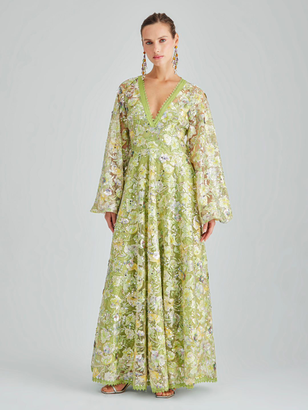 PERLA DRESS GREEN – LIBERTÉ VIVO - Main Image