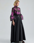 LILOU TOP - BLACK FUCHSIA