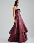 CAMILLE GOWN BURGUNDY