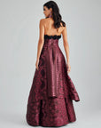 CAMILLE GOWN BURGUNDY