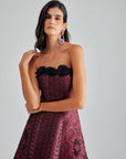 CAMILLE GOWN BURGUNDY