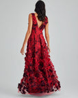 LEA GOWN BURGUNDY