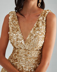 BLOOM GOWN GOLD