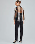 INDY BLOUSE BLACK & WHITE