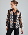 INDY BLOUSE BLACK & WHITE