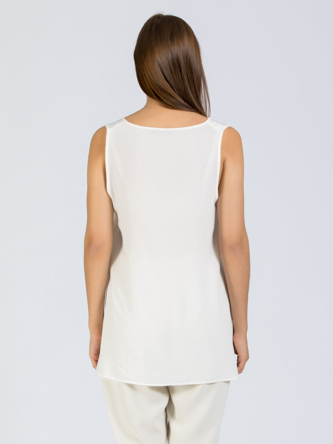 Zoe Silk Top White