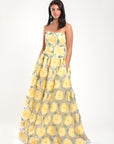 Valerie Floral Gown Yellow