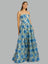 فاليري ثوب الزهور الأزرق