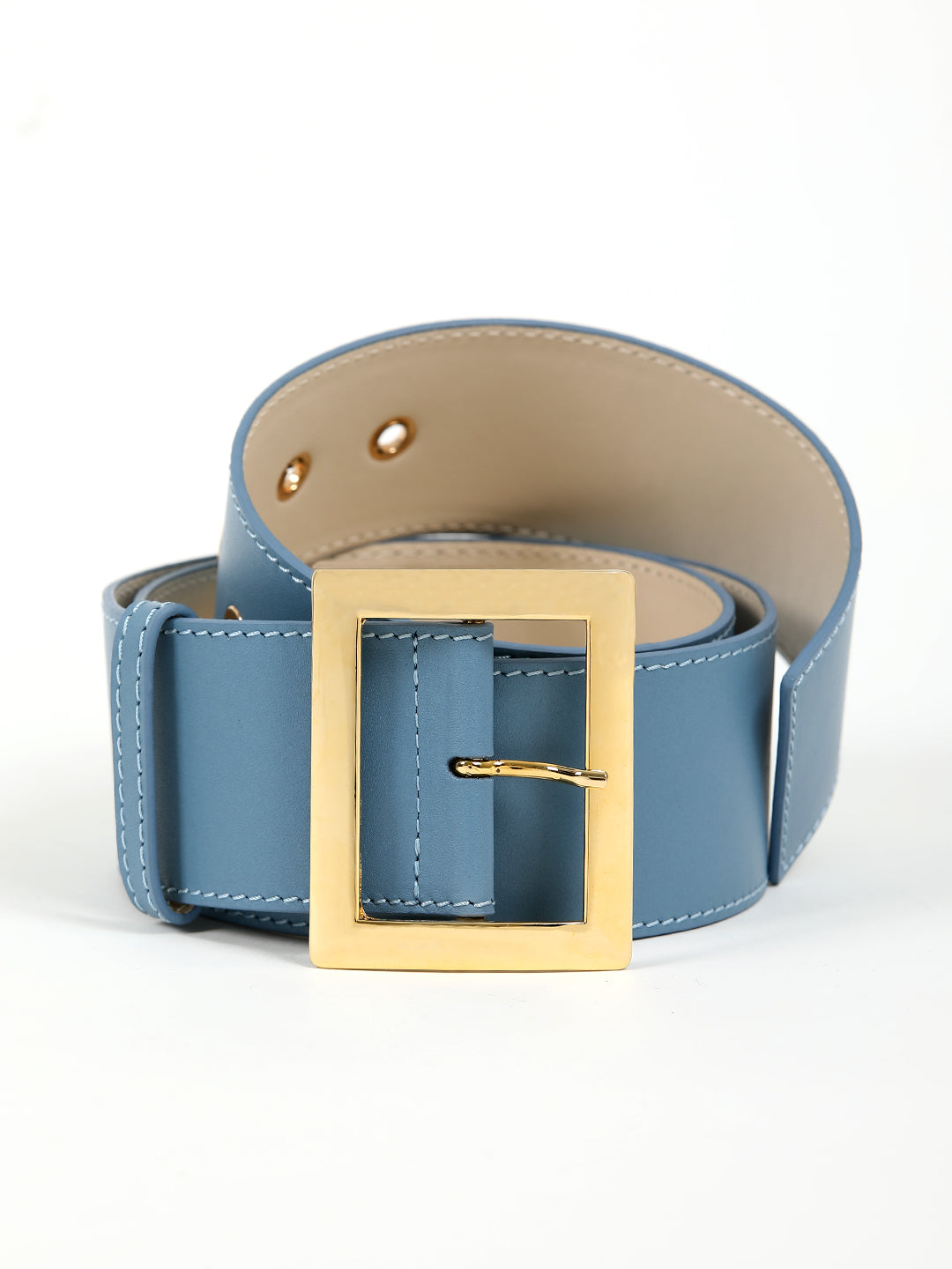 Kelly Leather Belt Blue